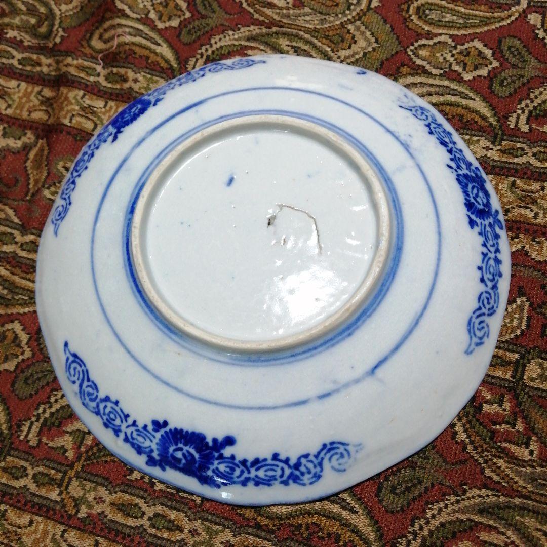 伊万里　染付皿　20枚　21.3cm　明治～大正期