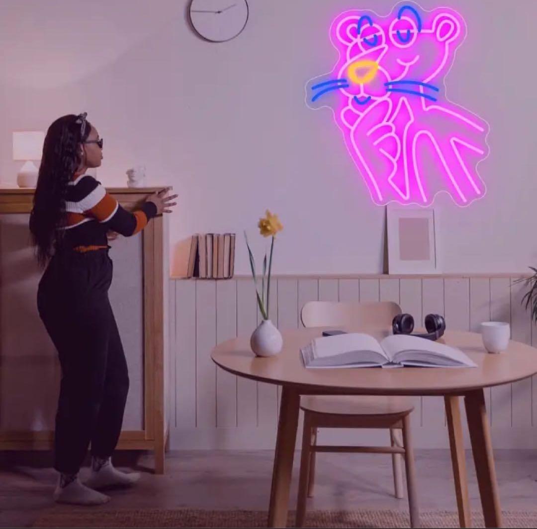 ネオンサイン ピンクパンサー ライト LED インテリア 壁掛け かわいい