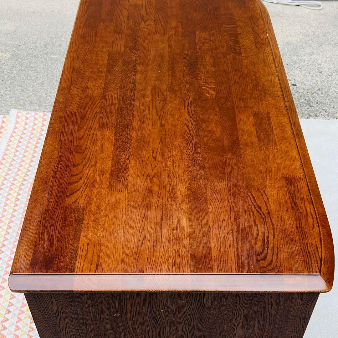 文机　座机　デスク　テーブル　鍵付き　レトロ