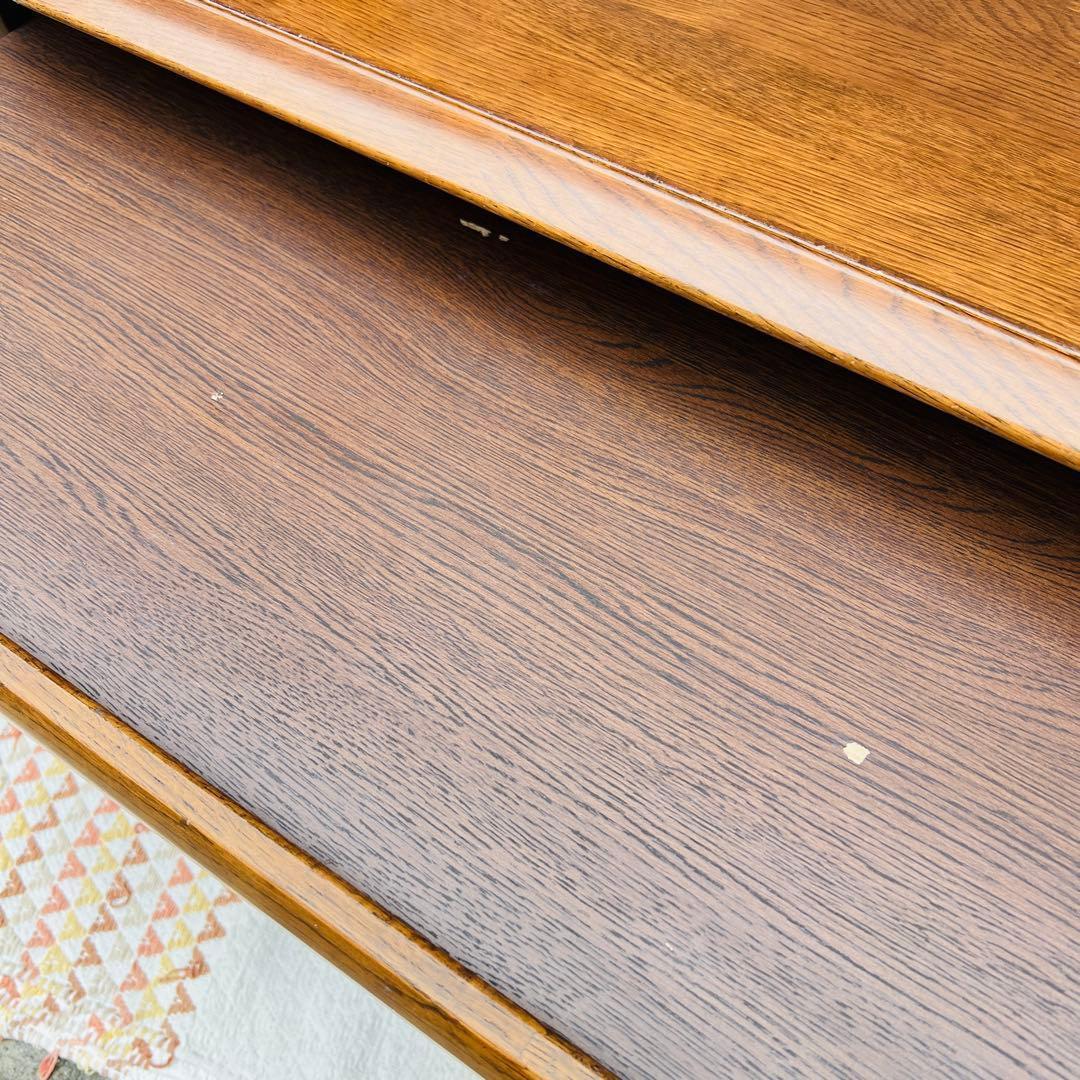 文机　座机　デスク　テーブル　鍵付き　レトロ