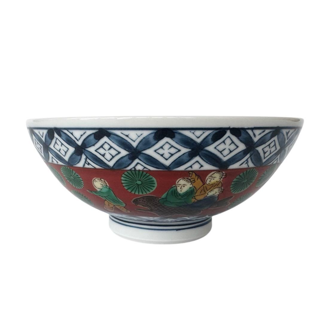 II-5645 九谷焼 九谷木米 お茶碗 5点 セット 食器 自宅保管品