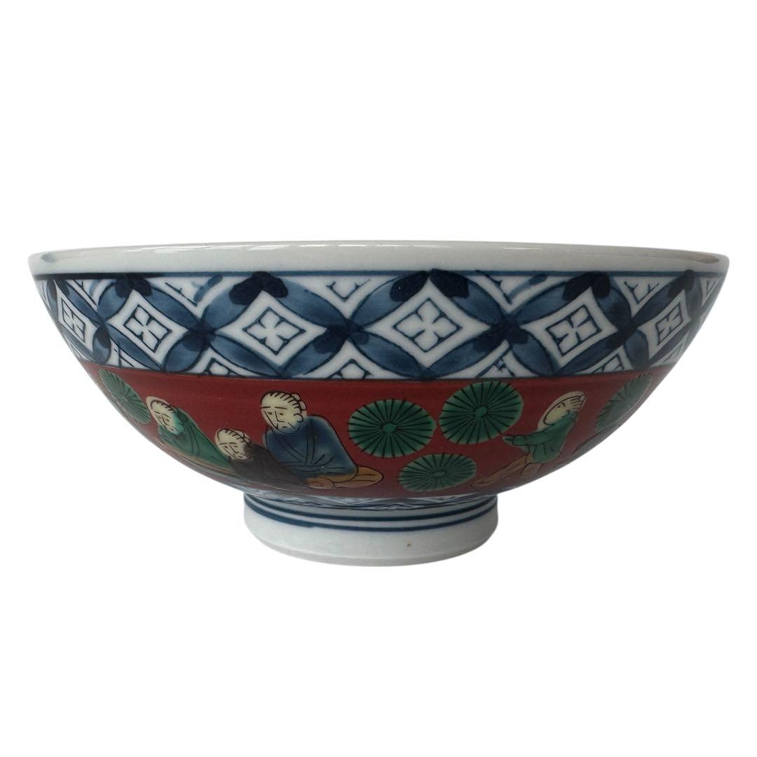 II-5645 九谷焼 九谷木米 お茶碗 5点 セット 食器 自宅保管品