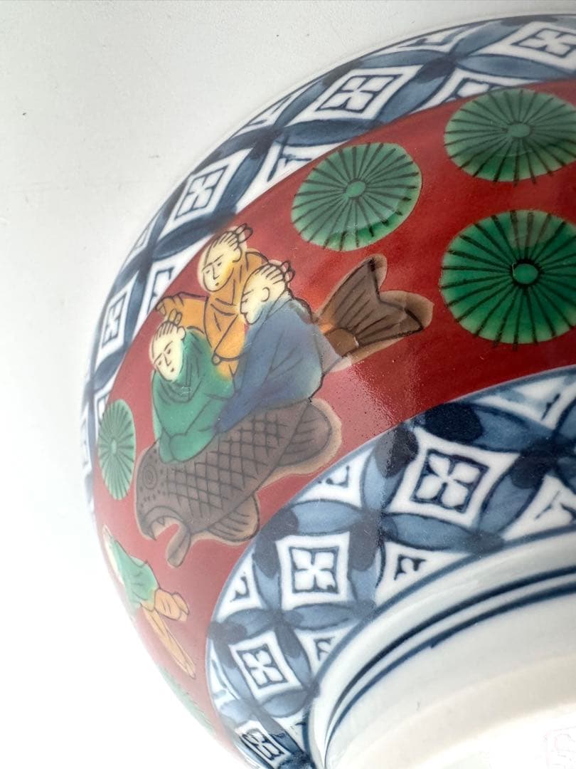 II-5645 九谷焼 九谷木米 お茶碗 5点 セット 食器 自宅保管品