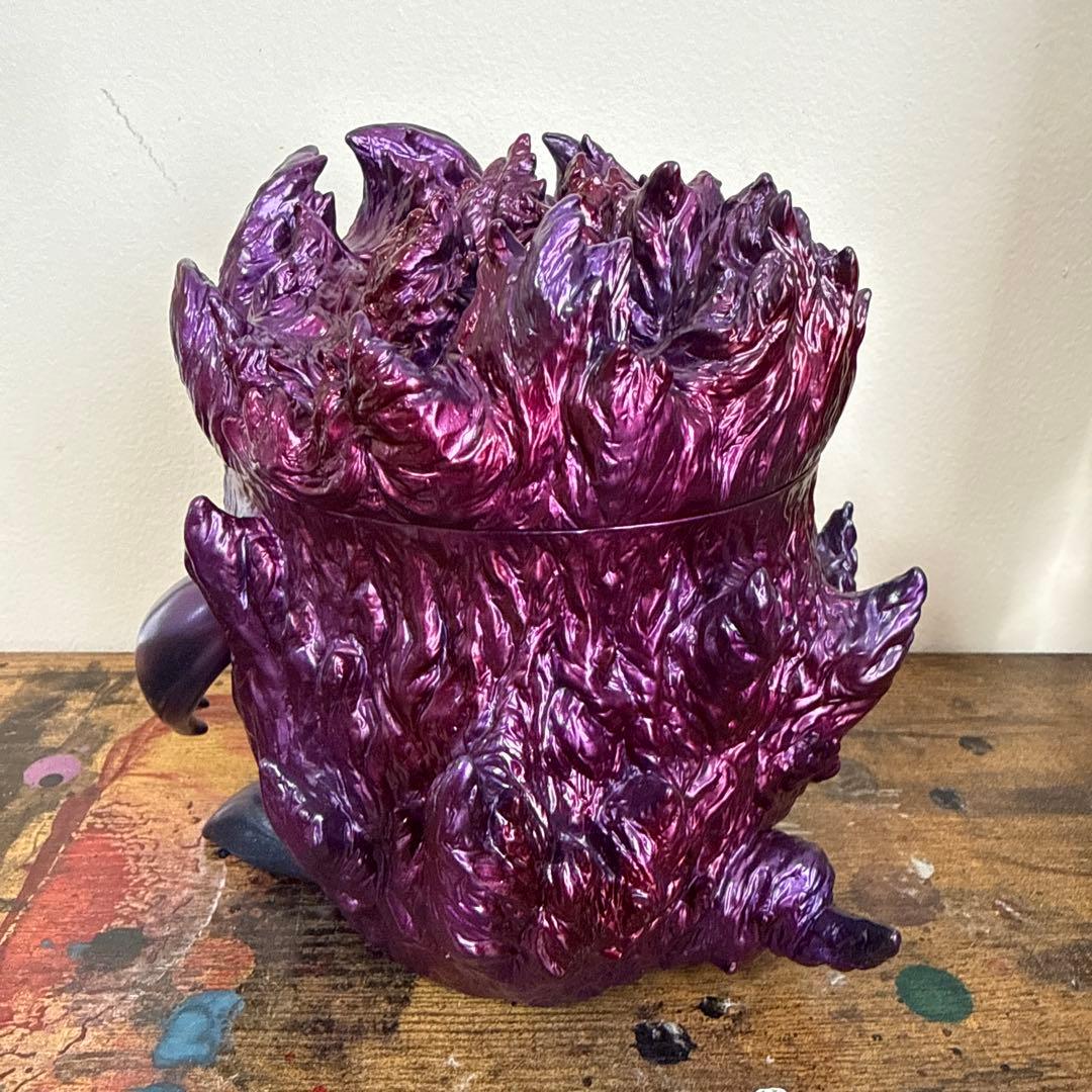 ソフビ　火炎獣　Kaws Companion Monster フィギュア 紫メタ