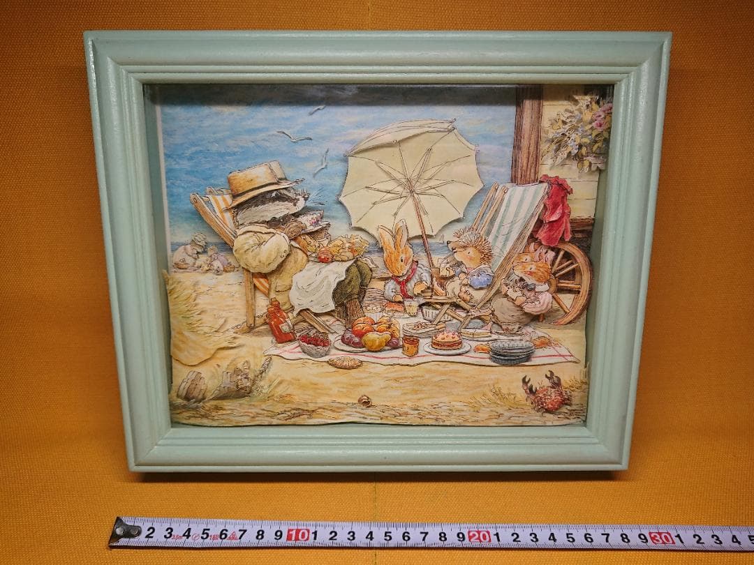【美品】シャドーボックス　絵画　置物　インテリア　工芸品　美術品　A1666