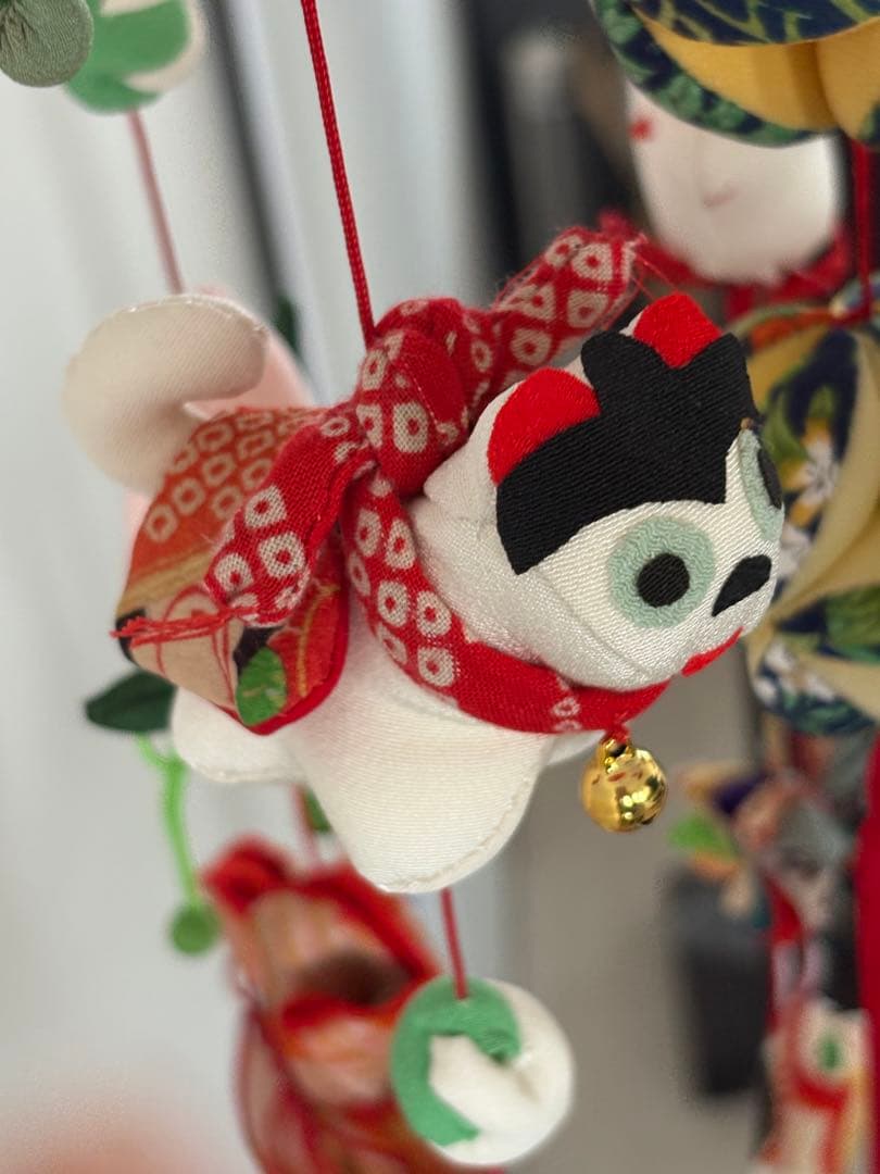 吊るし飾り　桃の節句の輪下げ(中)② 吊るし雛