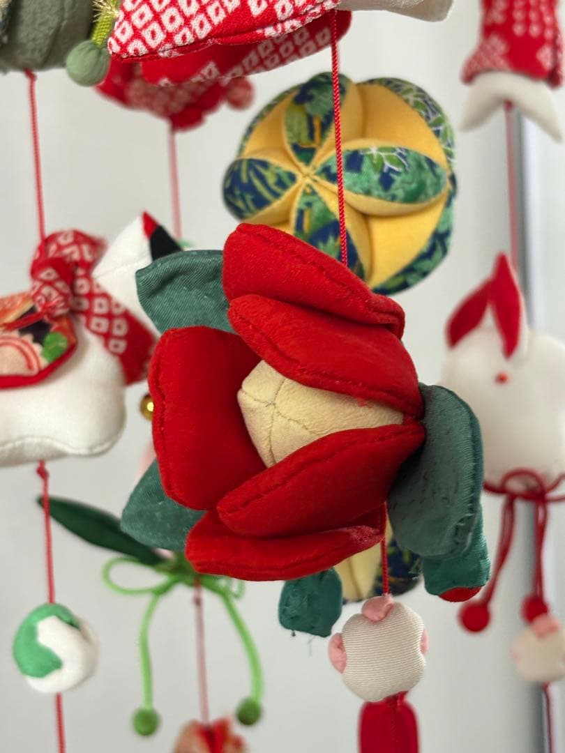 吊るし飾り　桃の節句の輪下げ(中)② 吊るし雛