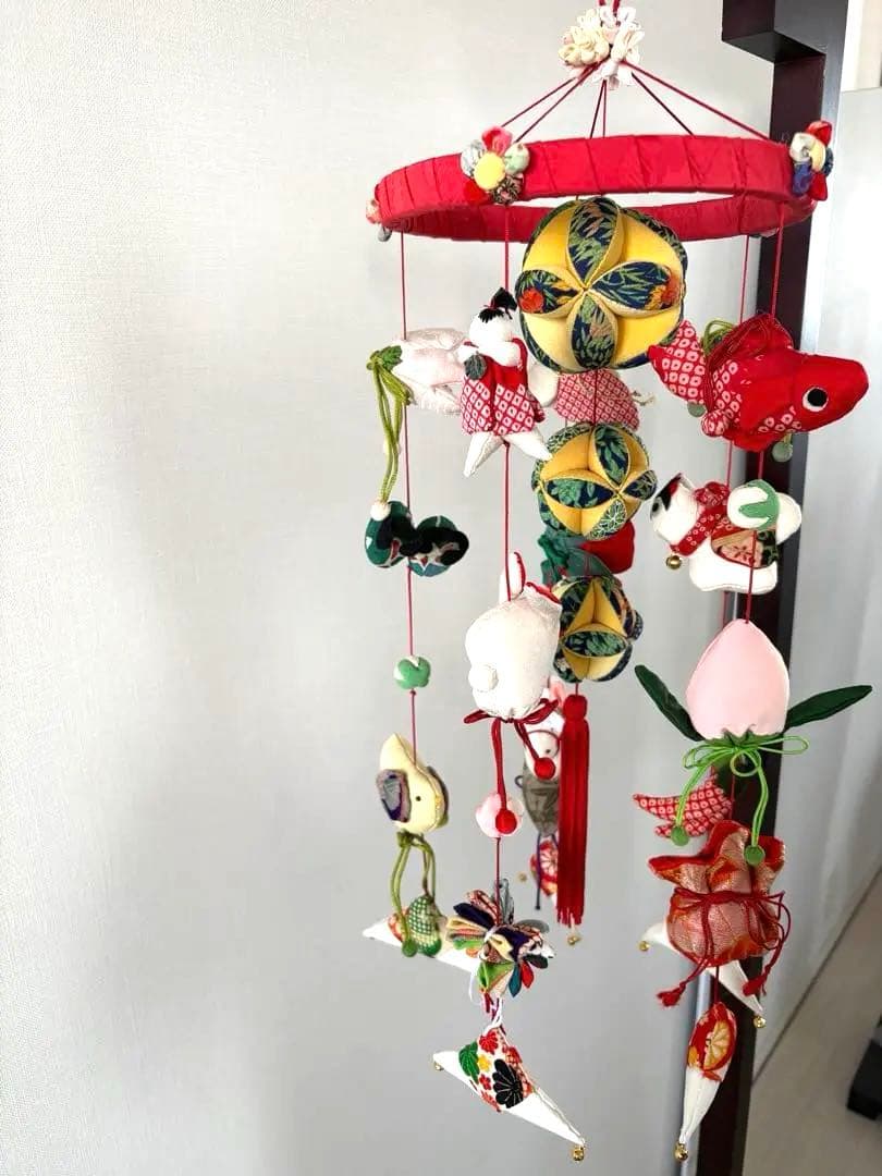 吊るし飾り　桃の節句の輪下げ(中)② 吊るし雛