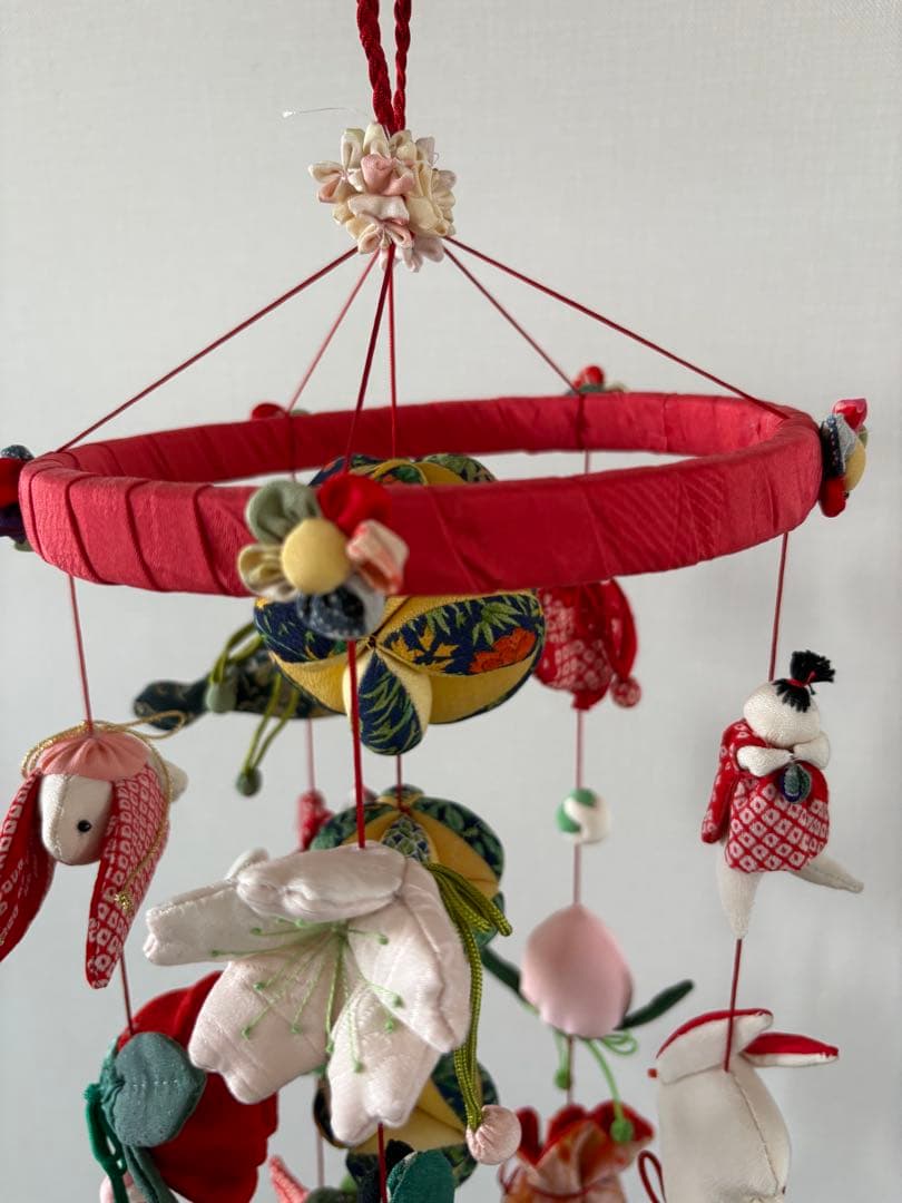 吊るし飾り　桃の節句の輪下げ(中)② 吊るし雛