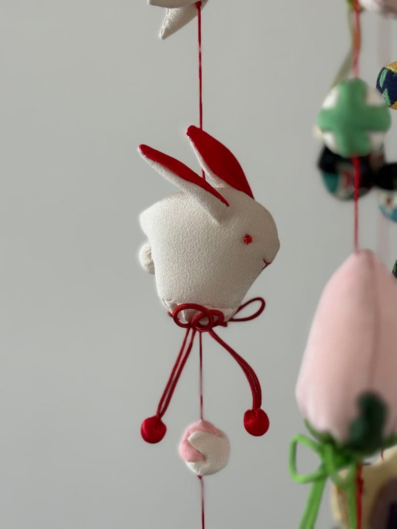 吊るし飾り　桃の節句の輪下げ(中)② 吊るし雛