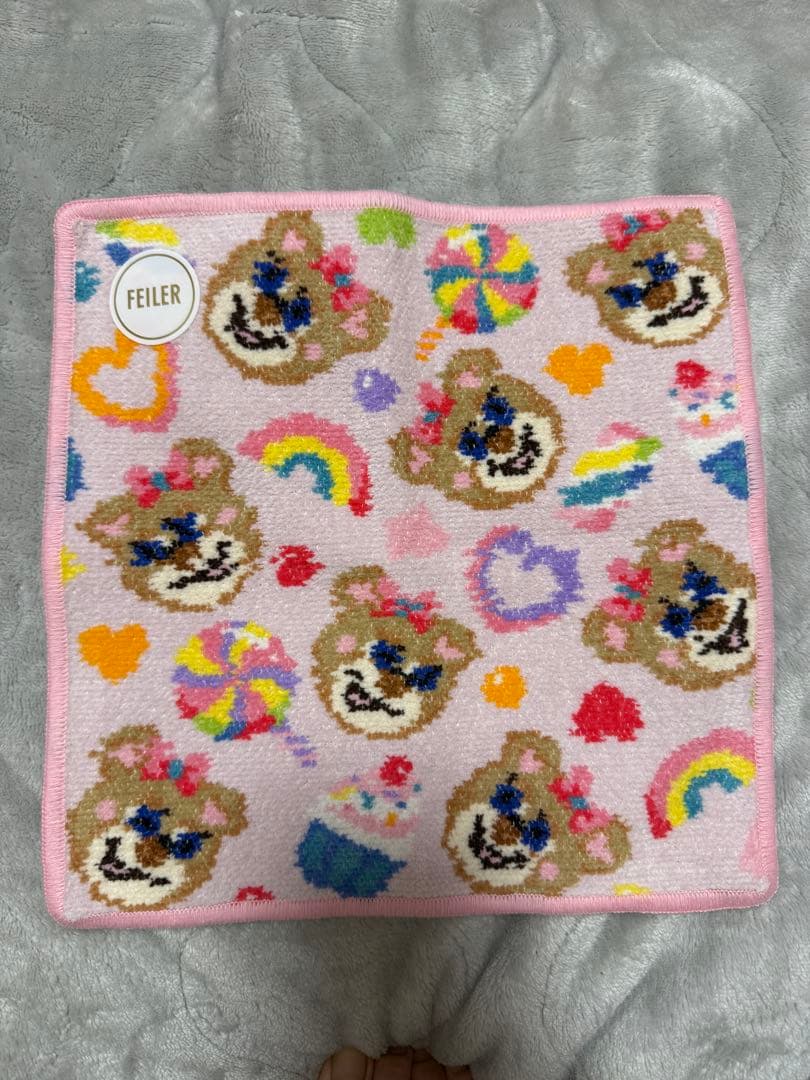新品　FEILER ハンカチタオル 2枚セット　ハッピーポップニナニコ
