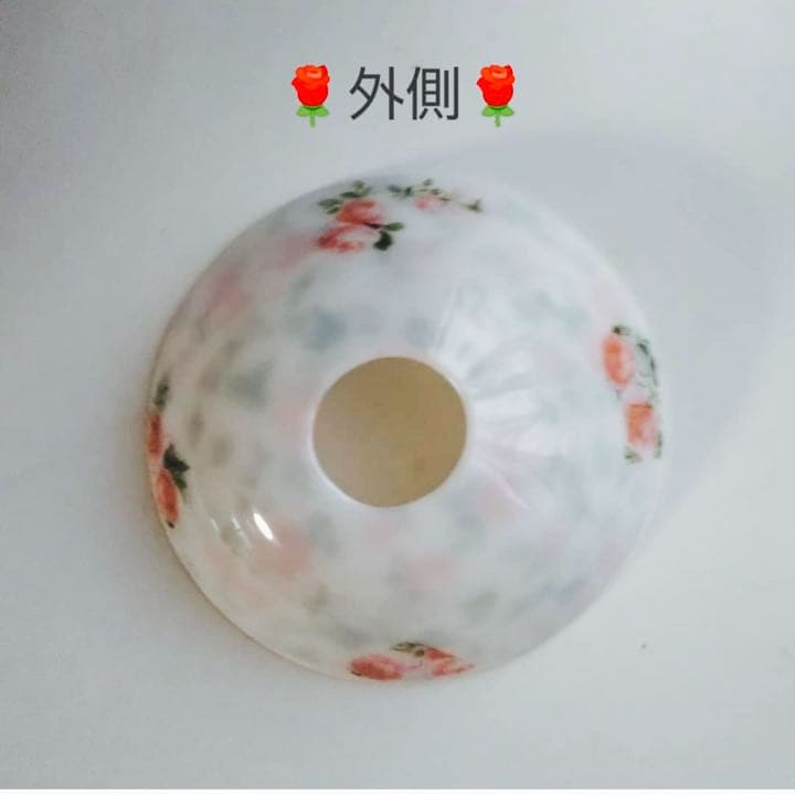 紅い薔薇のステンドグラスランプ