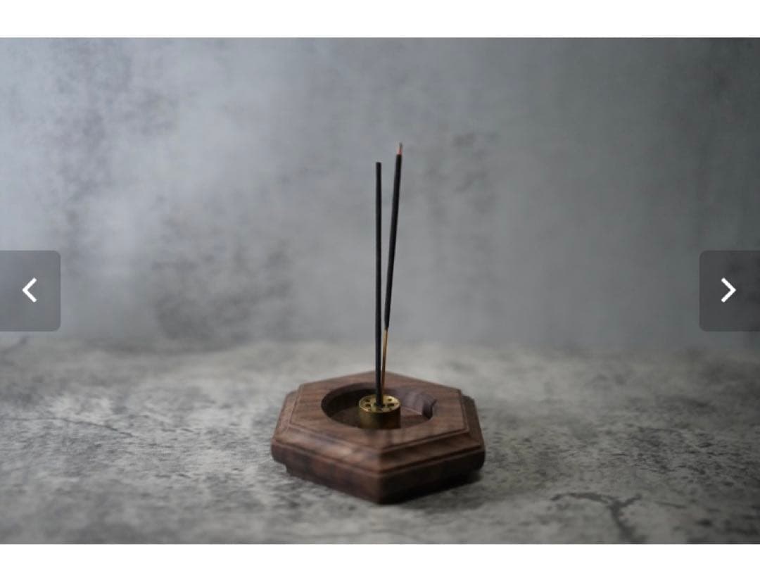 アロマ・キャンドル atomdesign INCENSE STAND BLACK WALNUT