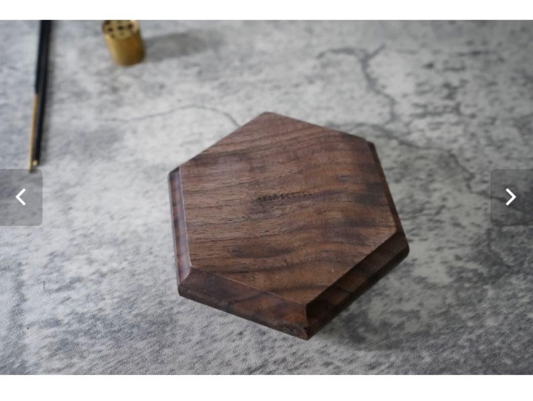 アロマ・キャンドル atomdesign INCENSE STAND BLACK WALNUT