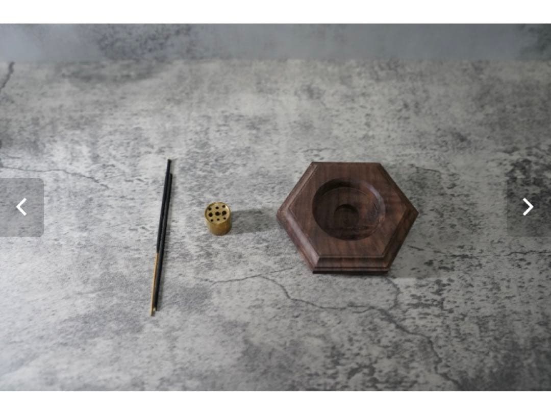 アロマ・キャンドル atomdesign INCENSE STAND BLACK WALNUT