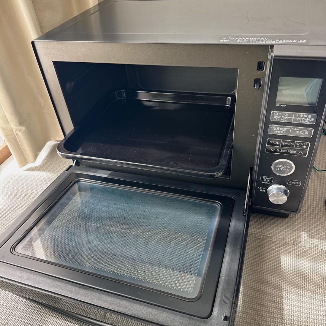 SHARP RE-V80A-B 2017年製 オーブンレンジ 美品