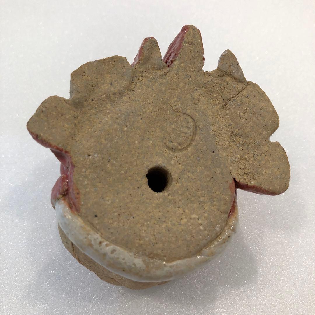 【新品】人気作家 岡村洋子 猫かぶりシリーズ 金魚 赤 置物 焼き物