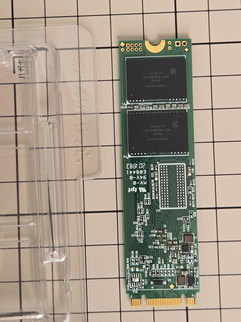 Transcend 512GB SATA 2280 MLC 100時間