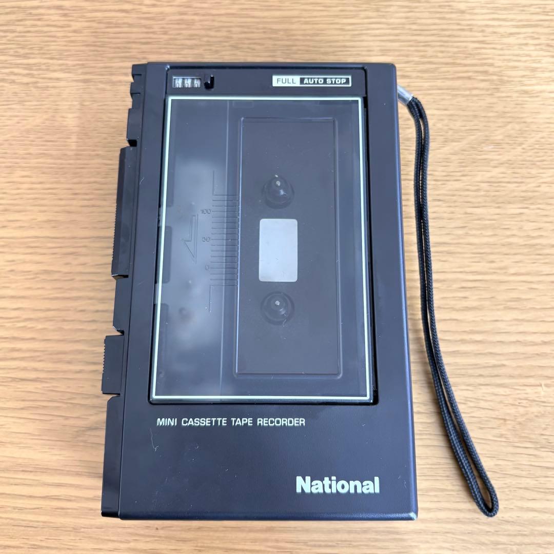 ジャンク品 National カセットレコーダー RQ-334 純正ケース、箱付