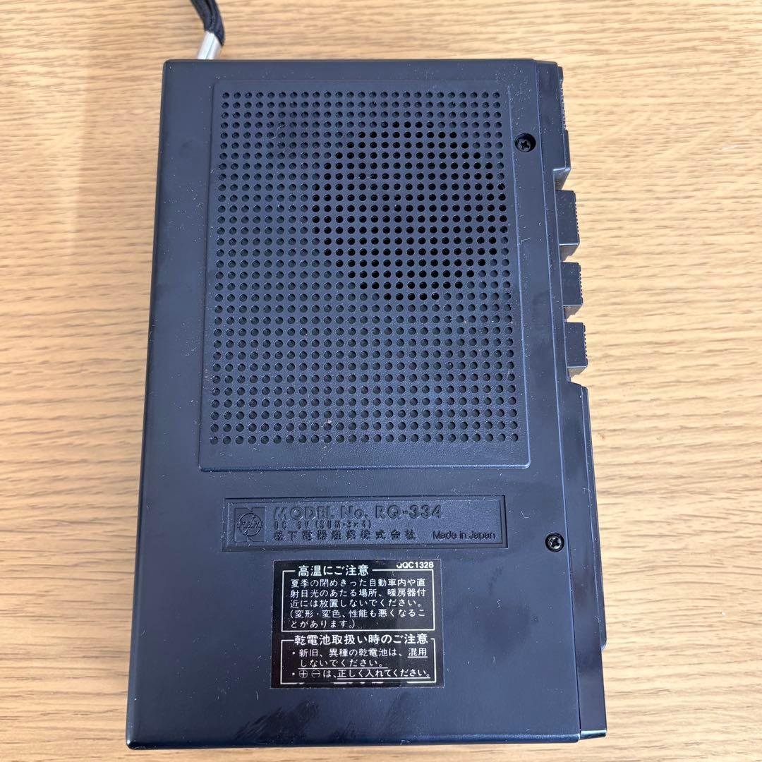 ジャンク品 National カセットレコーダー RQ-334 純正ケース、箱付