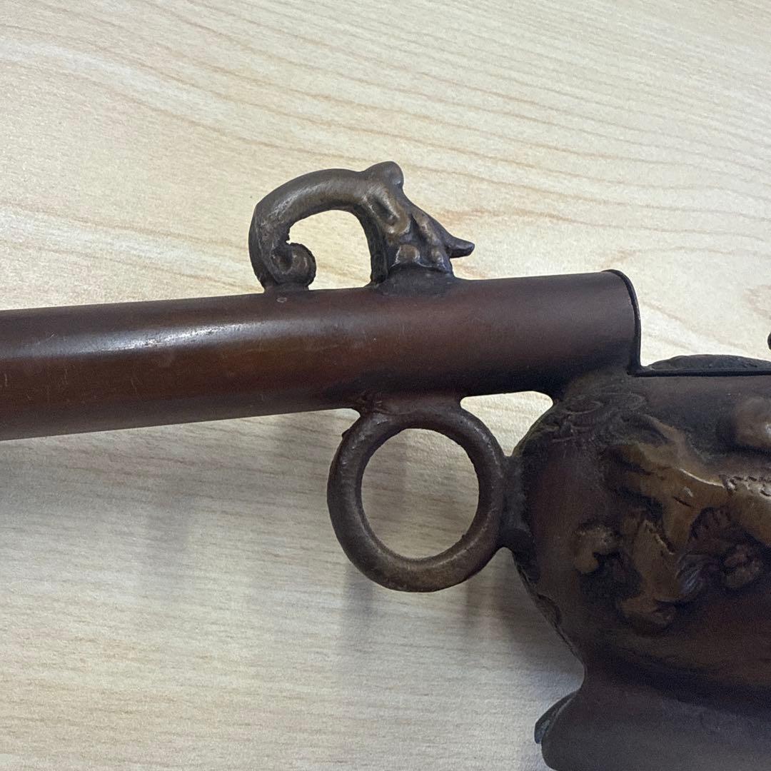 書道具 古道具 古民具 矢立 獅子・魚モチーフ レトロ アンティーク 骨董品