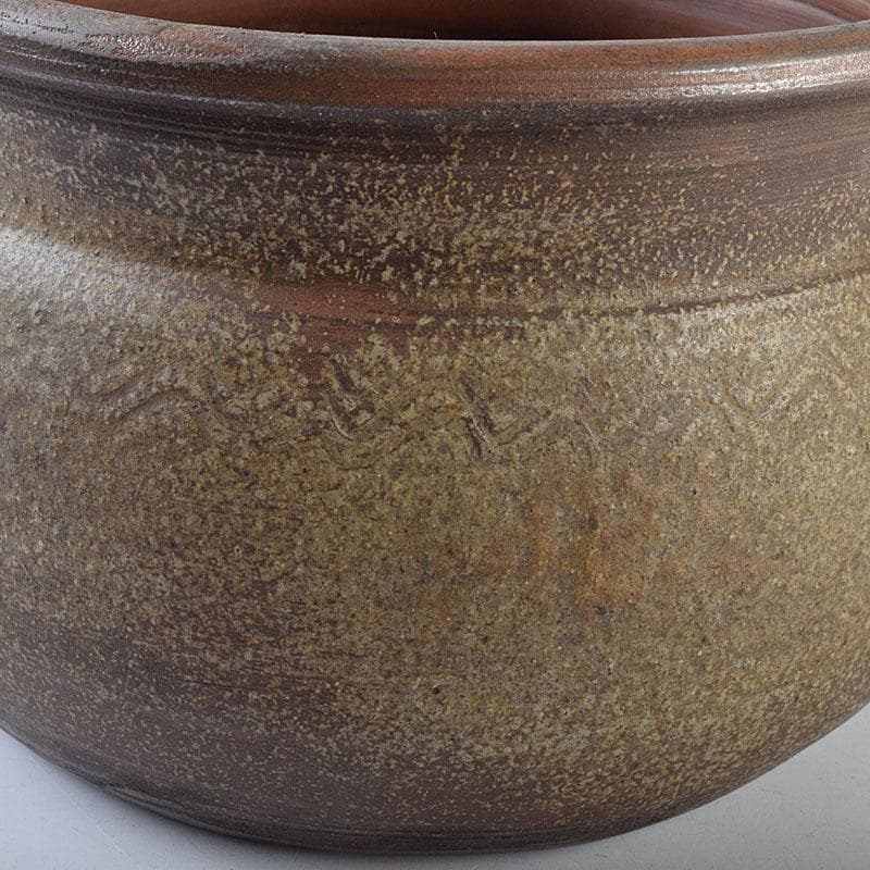 桂又三郎極め　江戸中期　古備前　波線文　建水　V　R9548