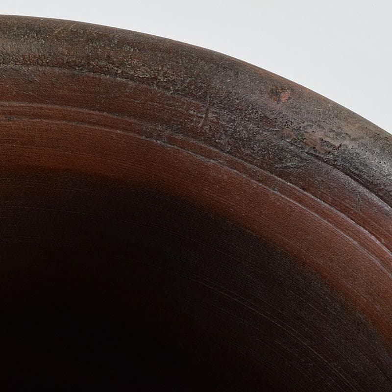 桂又三郎極め　江戸中期　古備前　波線文　建水　V　R9548