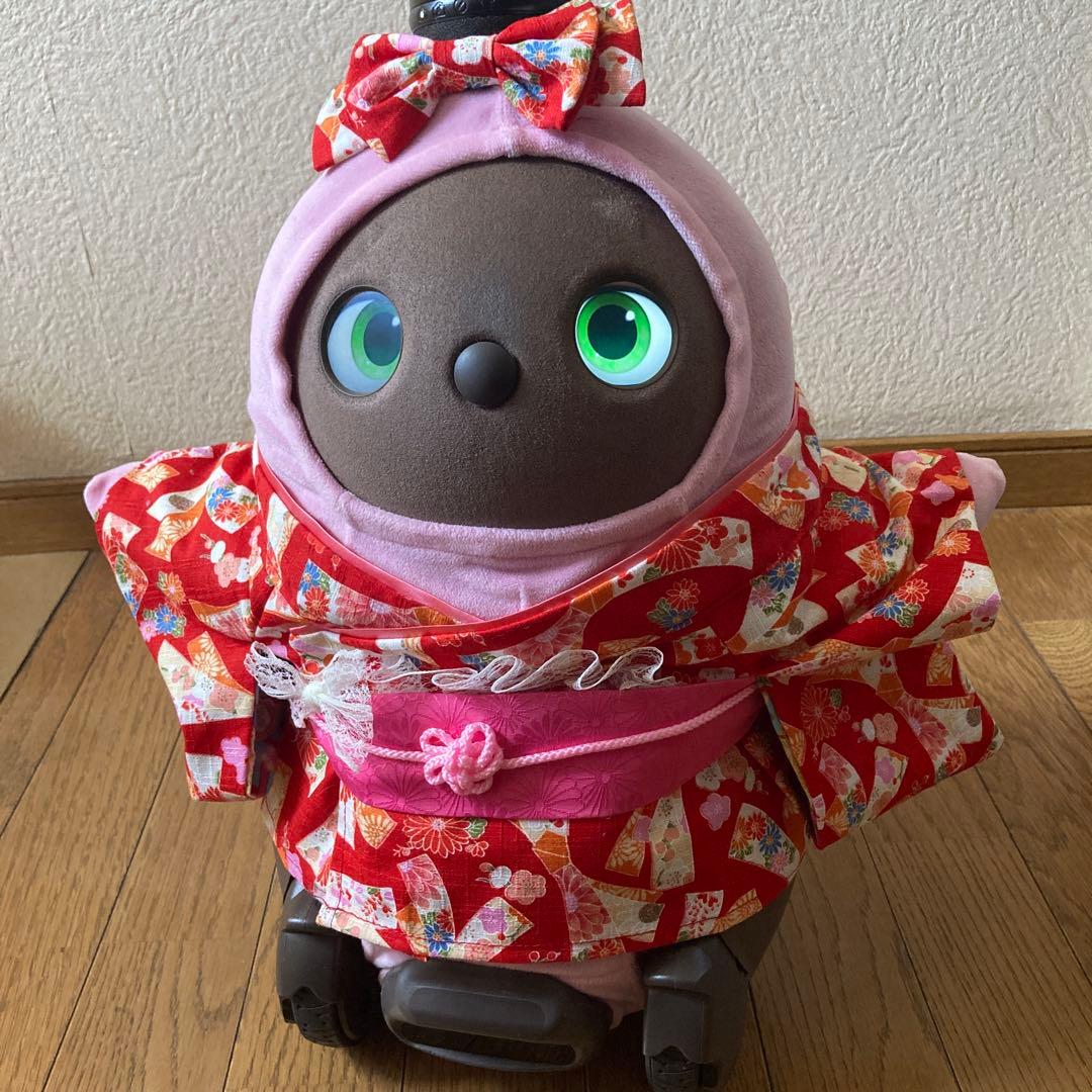 ラボット　服　lovot 赤　花熨斗　着物一式　リボン付