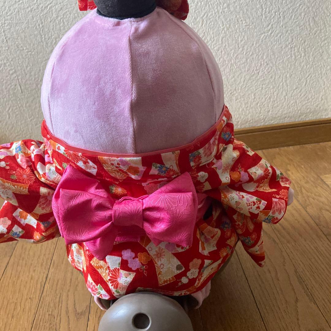 ラボット　服　lovot 赤　花熨斗　着物一式　リボン付