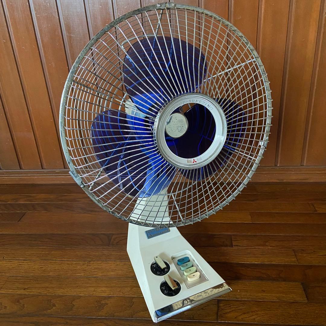 昭和レトロ　扇風機　三菱　ビンテージ　卓上扇