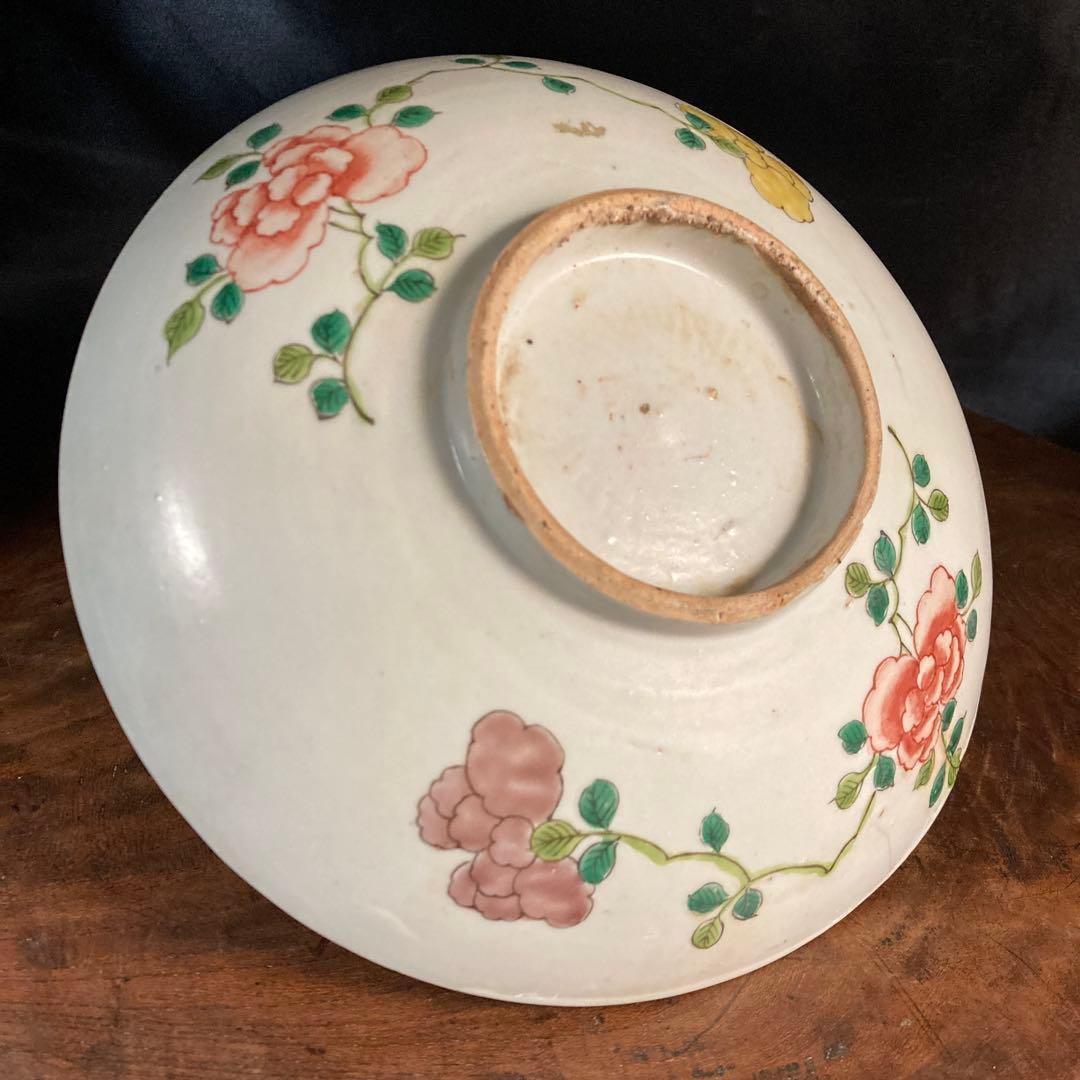 【ギャラリー三益】古美術　南京双文官紋色絵皿