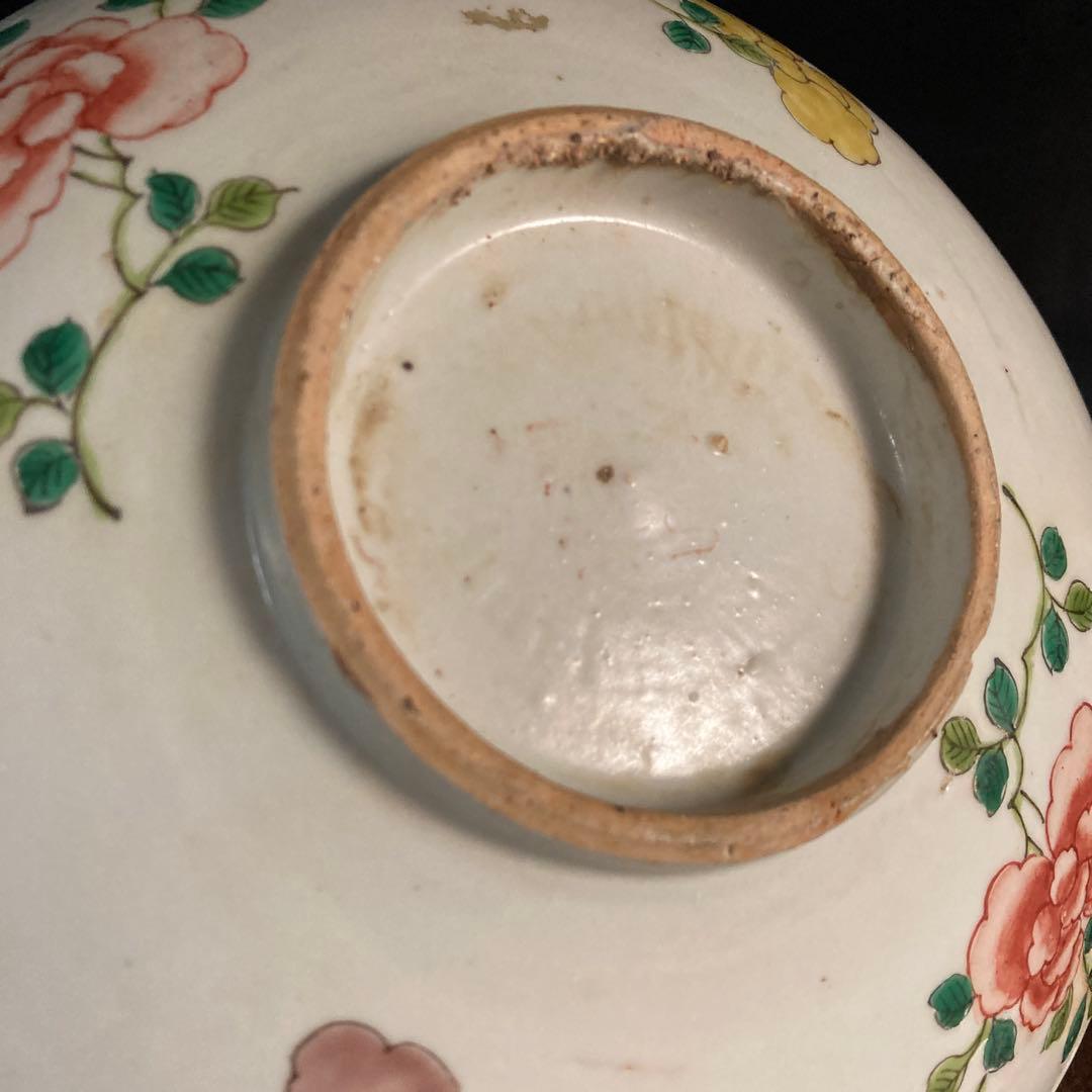 【ギャラリー三益】古美術　南京双文官紋色絵皿