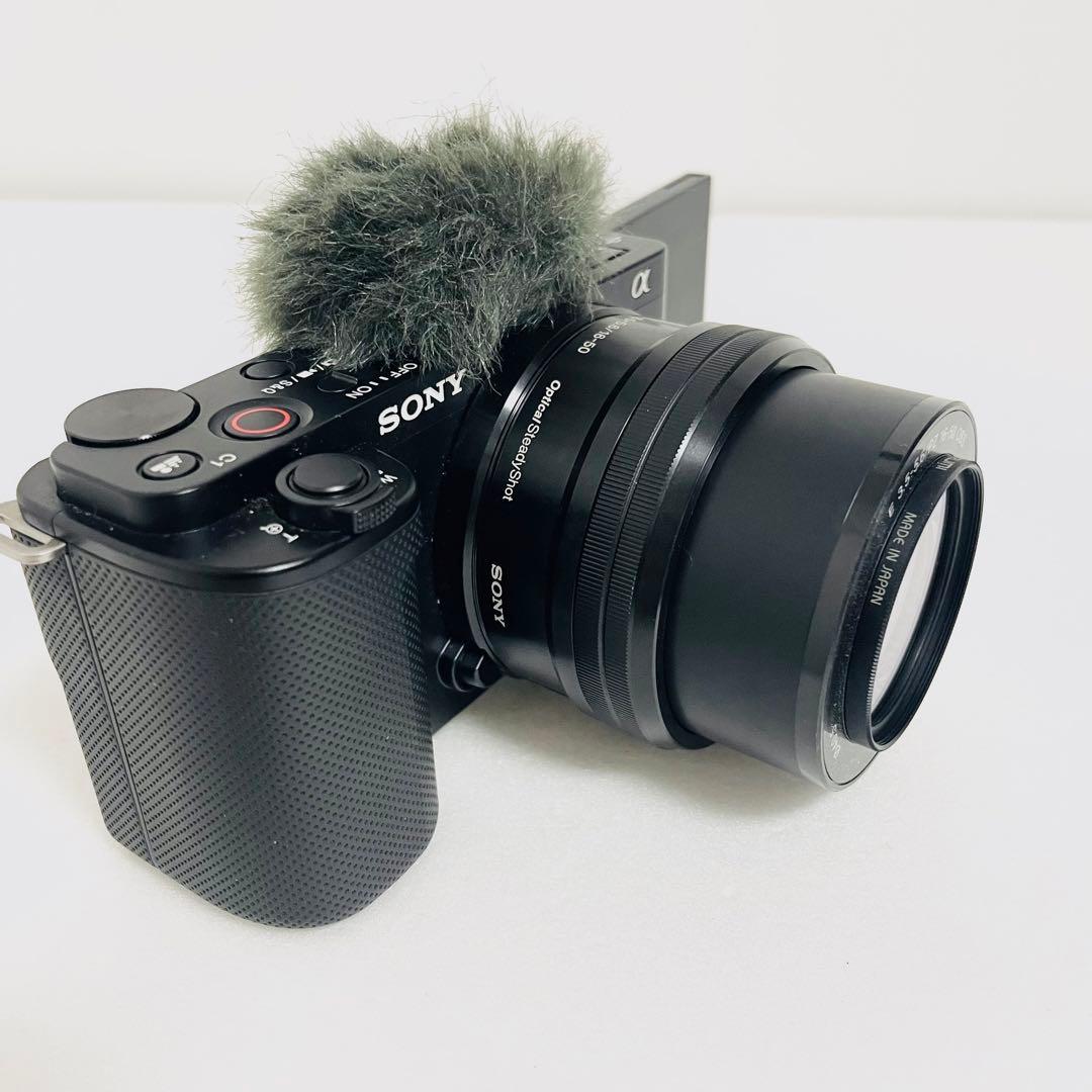 【美品】SONY ソニー ZV-E10 ブラック 黒 Vlog カメラ