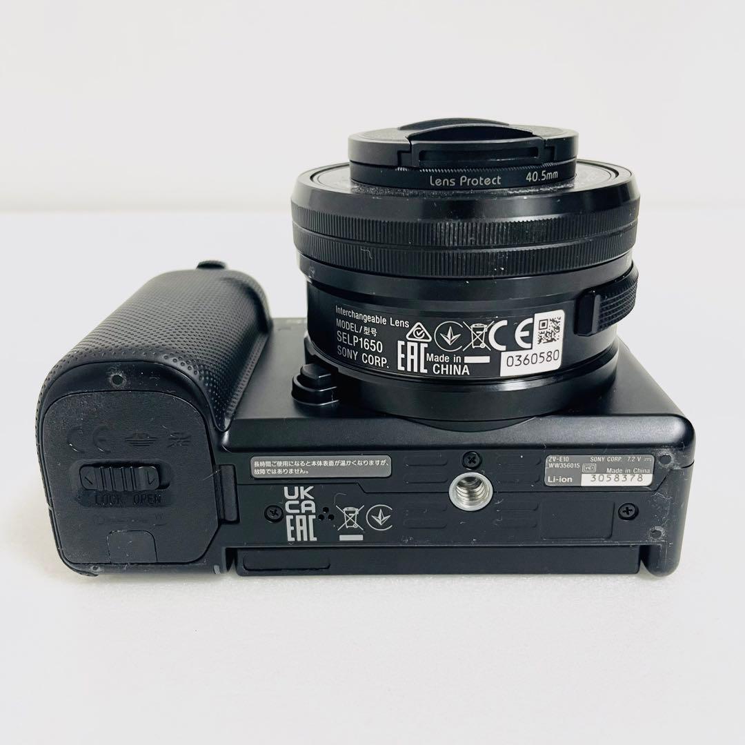 【美品】SONY ソニー ZV-E10 ブラック 黒 Vlog カメラ