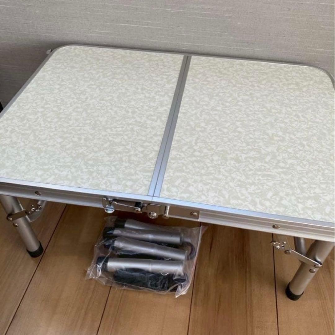 ２個セット　アウトドアテーブル　キャンプテーブル　折りたたみテーブル　デスク　机