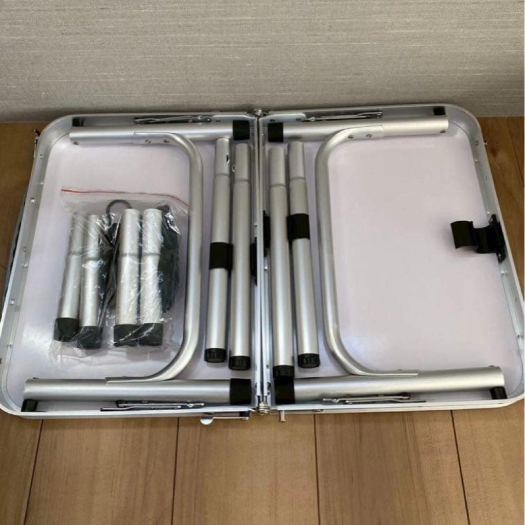 ２個セット　アウトドアテーブル　キャンプテーブル　折りたたみテーブル　デスク　机