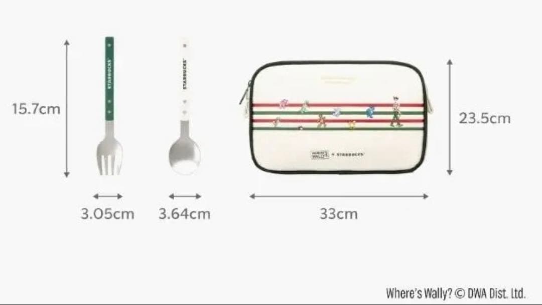 【韓国限定スタバxウォーリーを探せ】ジョイフルWally Cutlery Set