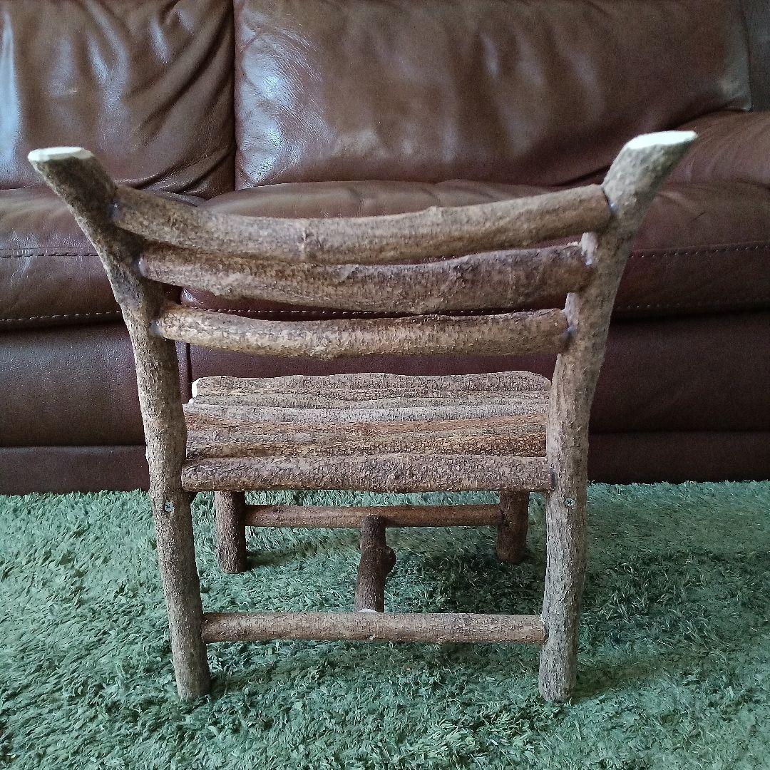 藤枝の椅子　手作り　花台