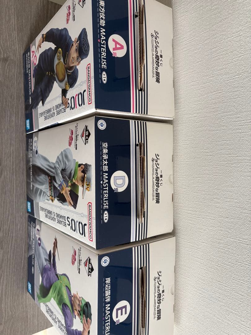 【新品未開封】ジョジョ1番くじ　A賞 D賞 E賞MASTERLISE