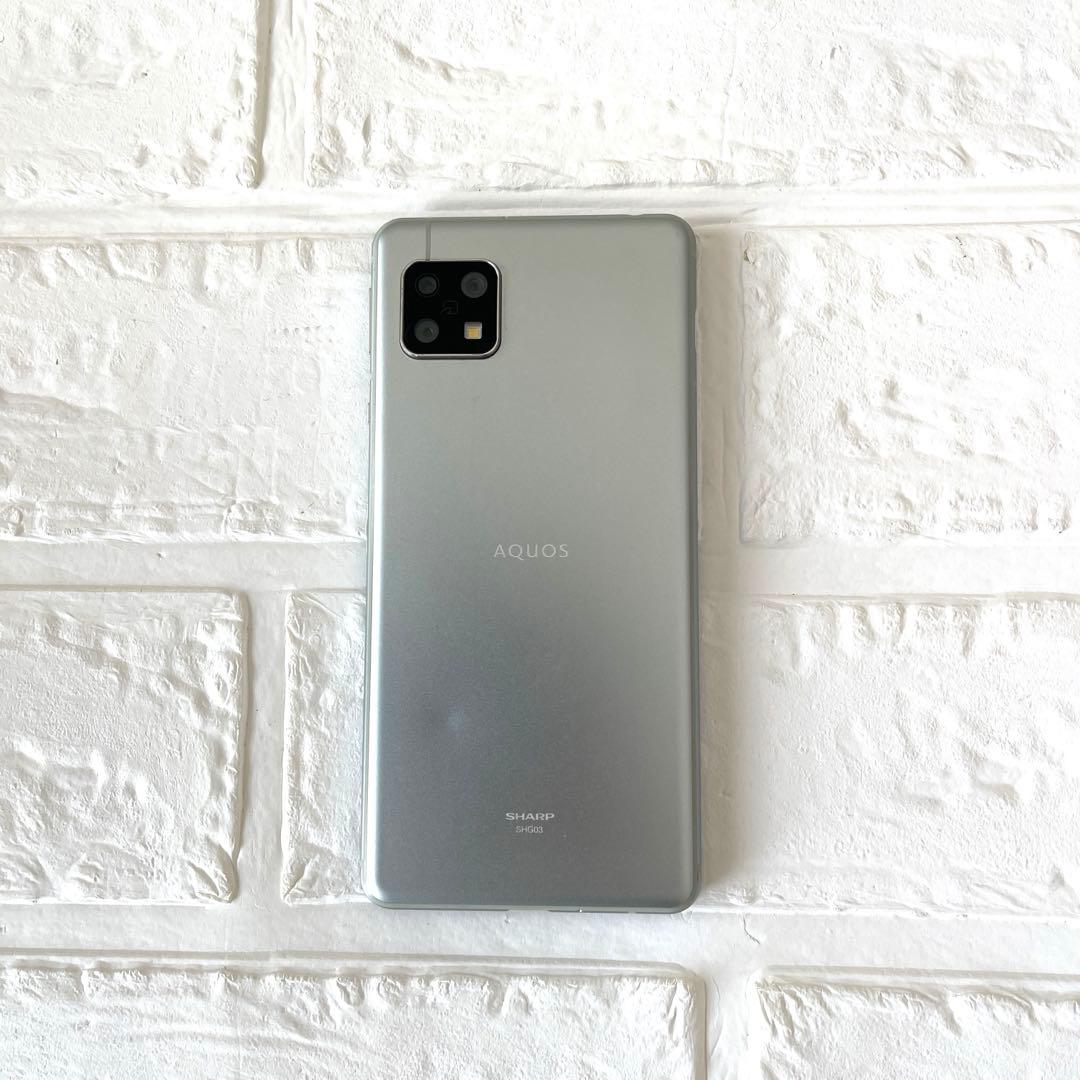 SHARP★AQUOS★sense5G★SHG03★64GB★オリーブシルバー