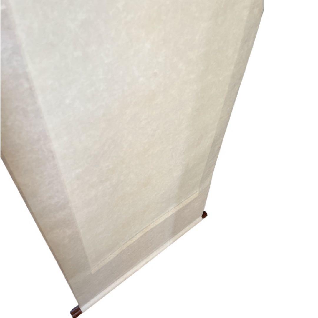 水墨画 絹本 掛軸 枯木鳴鵙之図 落款あり 共箱付 尺五立 162cm