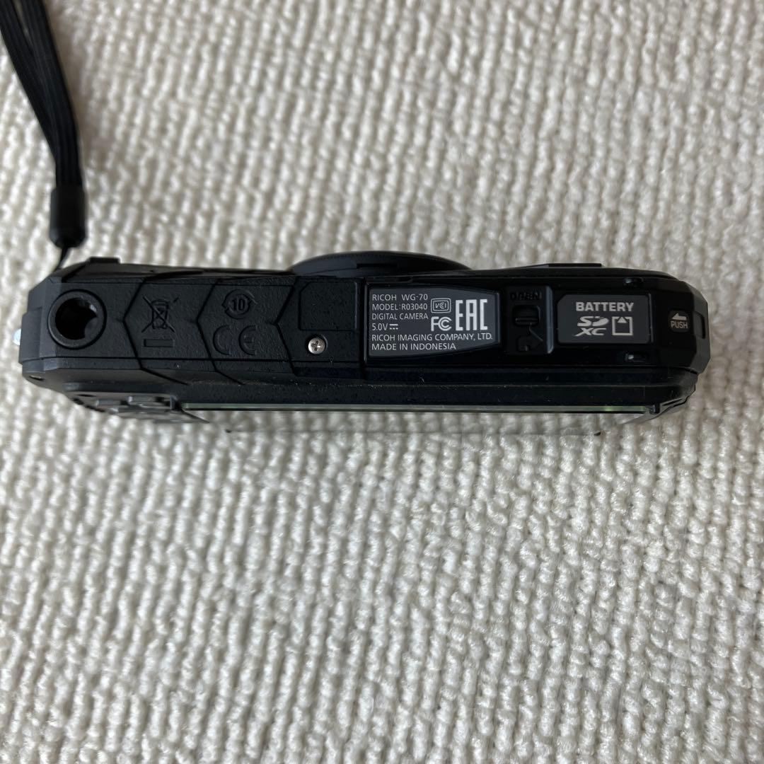 RICOH WG-70 オレンジ 本格防水耐衝撃デジカメ ez Share付き