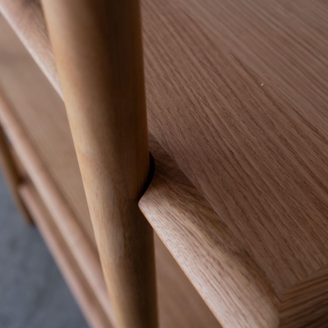 木製オープンシェルフ 4段 ナチュラルウッド