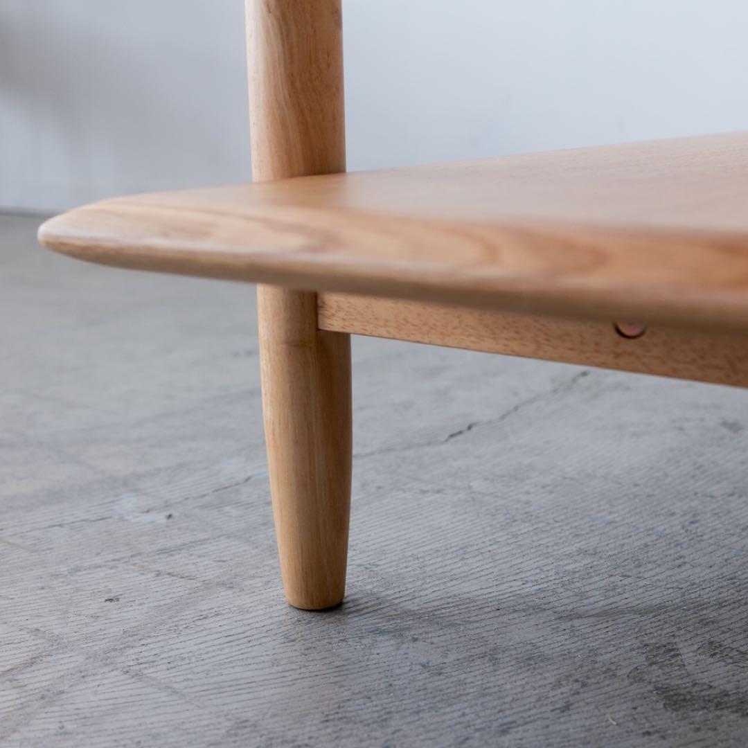 木製オープンシェルフ 4段 ナチュラルウッド