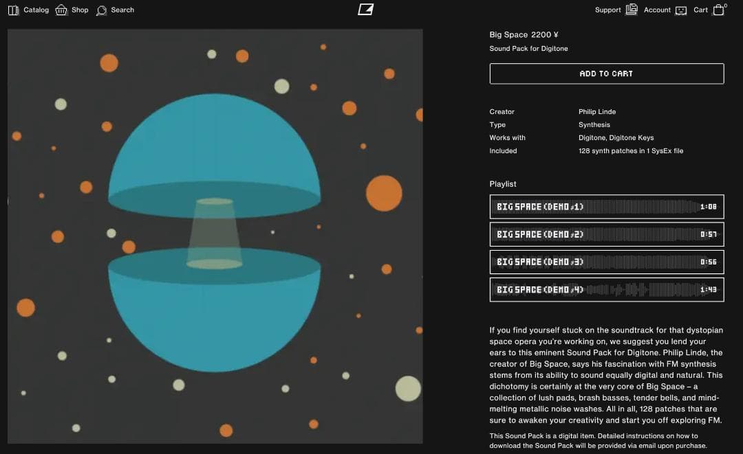 Elektron Digitone シンセサイザー 箱+有料プリセット8種付き