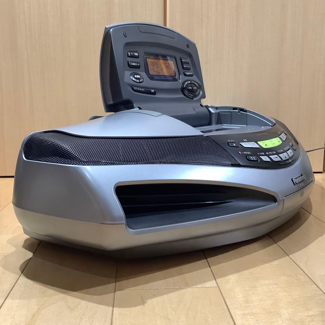 パナソニックCDラジカセRX-ED75中古品 カセットテープ コブラトップ
