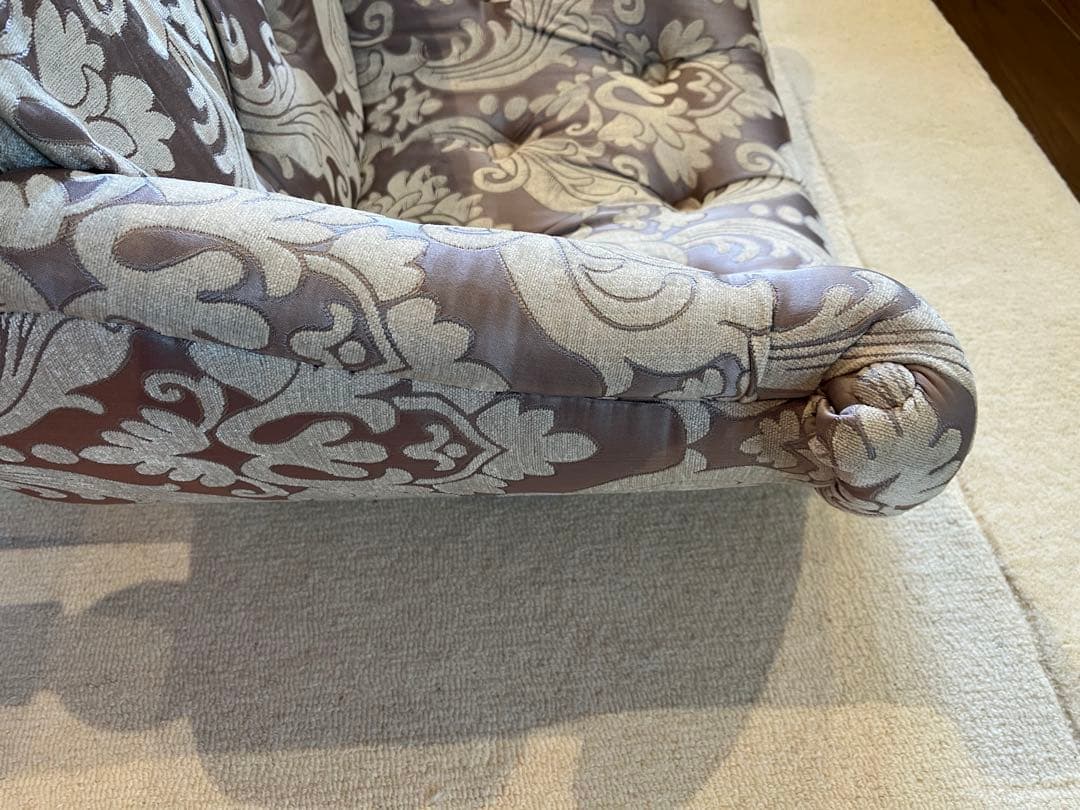 送料込み　ラムズゲイト　シングルソファ　ピンク