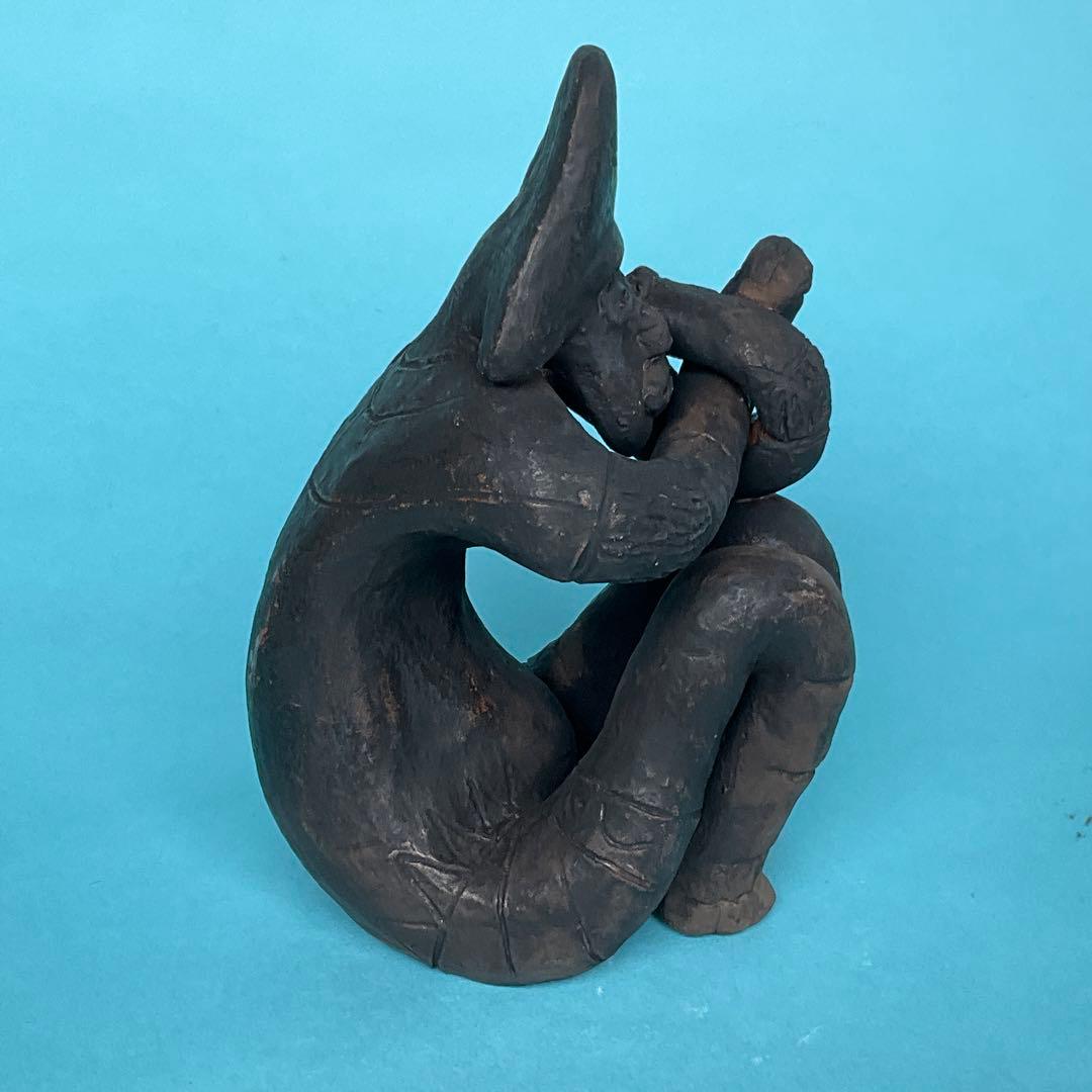 福島　しゃがむ土偶