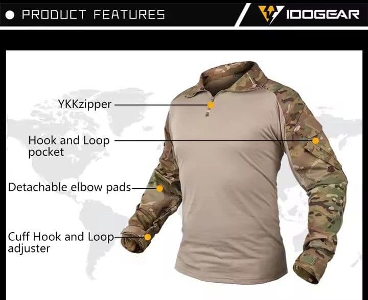 IDOGEAR マルチカム サバゲ コンバット 上下セット Sサイズ gen3