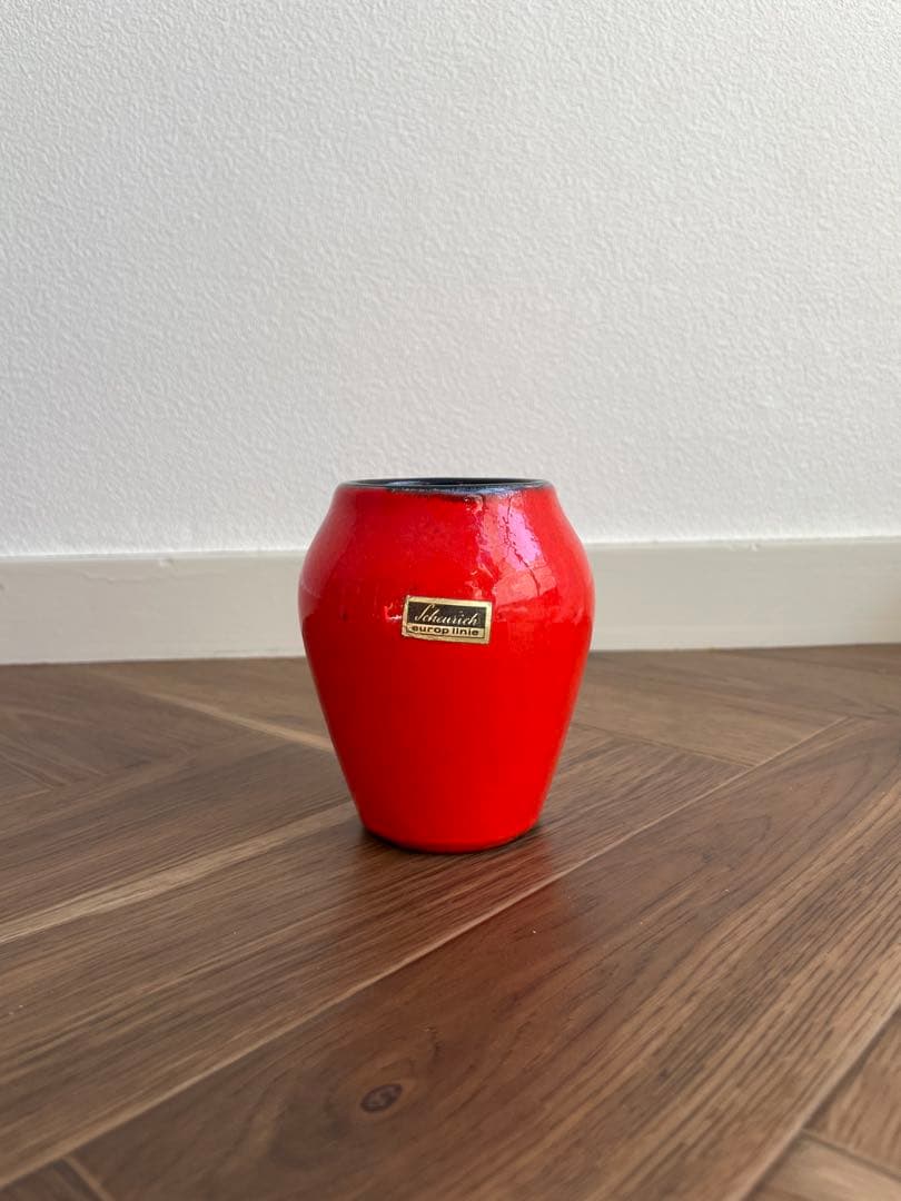 ヴィンテージフラワーベース　花瓶　西ドイツ　ファットラバ　ミッドセンチュリー